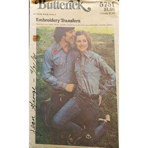 Butterick 5751 Vintage Embroidery Transfers Pattern